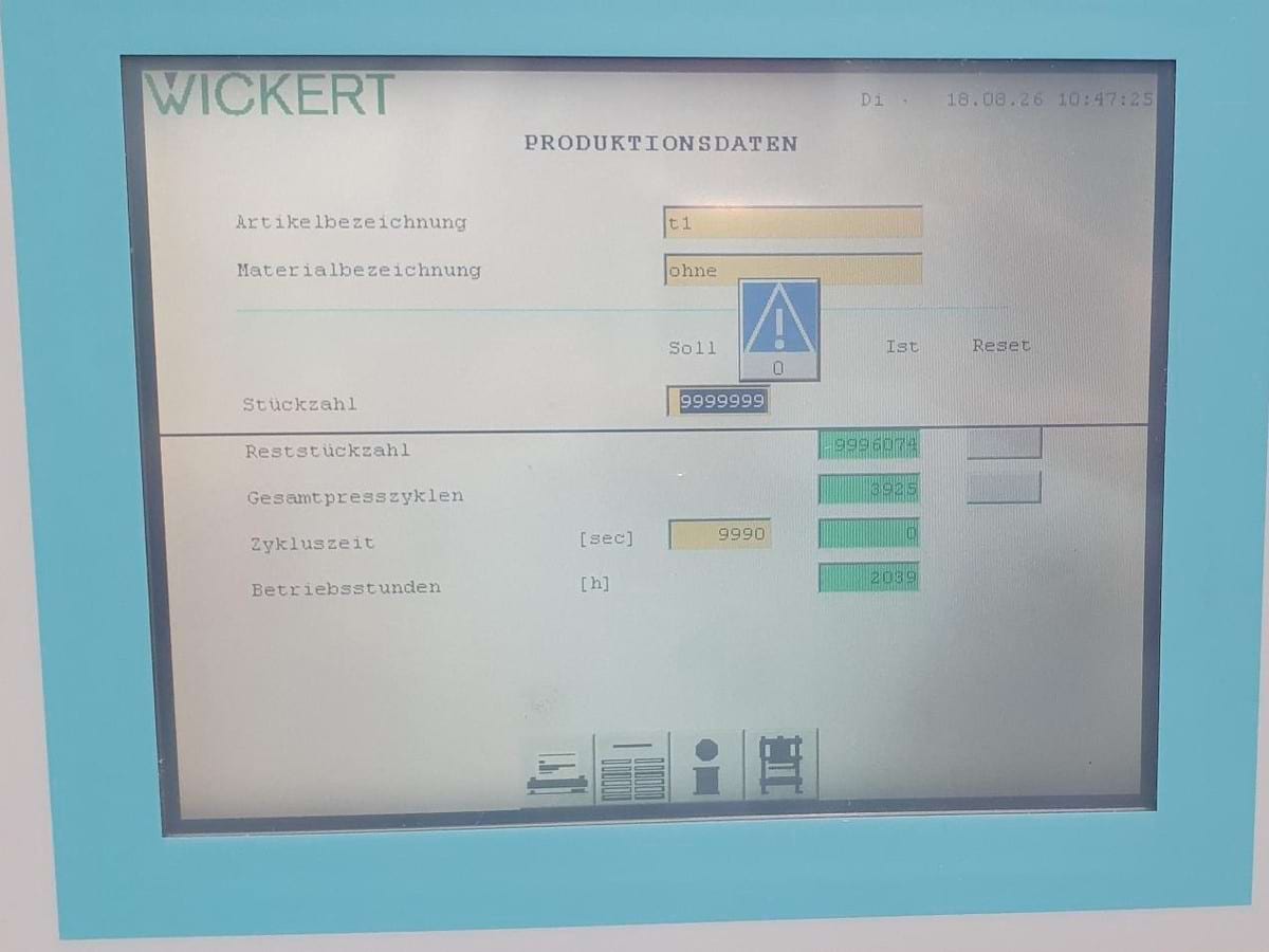 Vulkanisationspresse WKP 2000 S – Steuerung