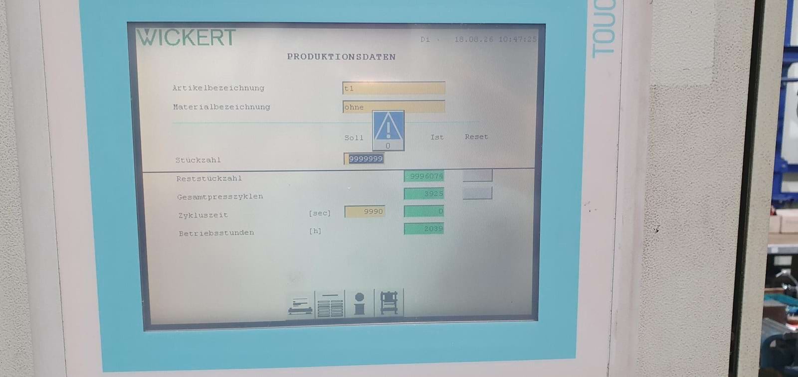 Vulkanisationspresse WKP 2000 S – Steuerung